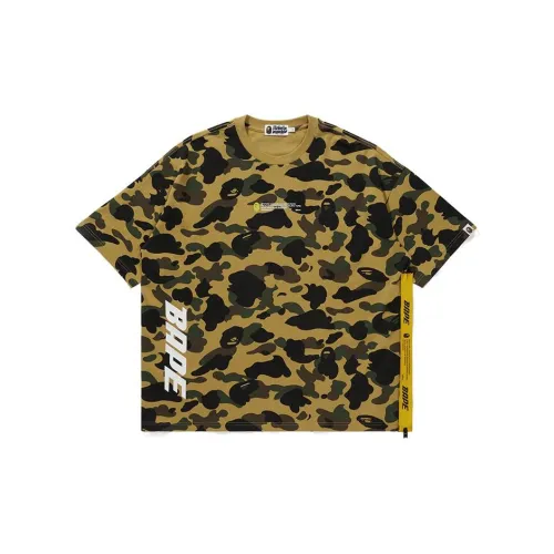 A BATHING APE T-Shirts Men Yellow YEX