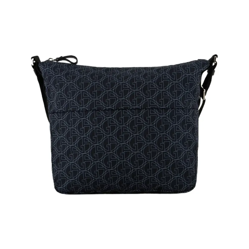 GIORGIO ARMANI Polyester Crossbody Bag Medium Size Men's Navy Blue-2