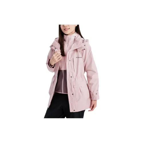 Columbia Windbreaker Jackets Women's Pink