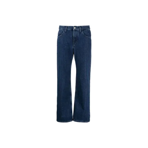 OFF-WHITE Low-rise Cropped Straight-leg Jeans