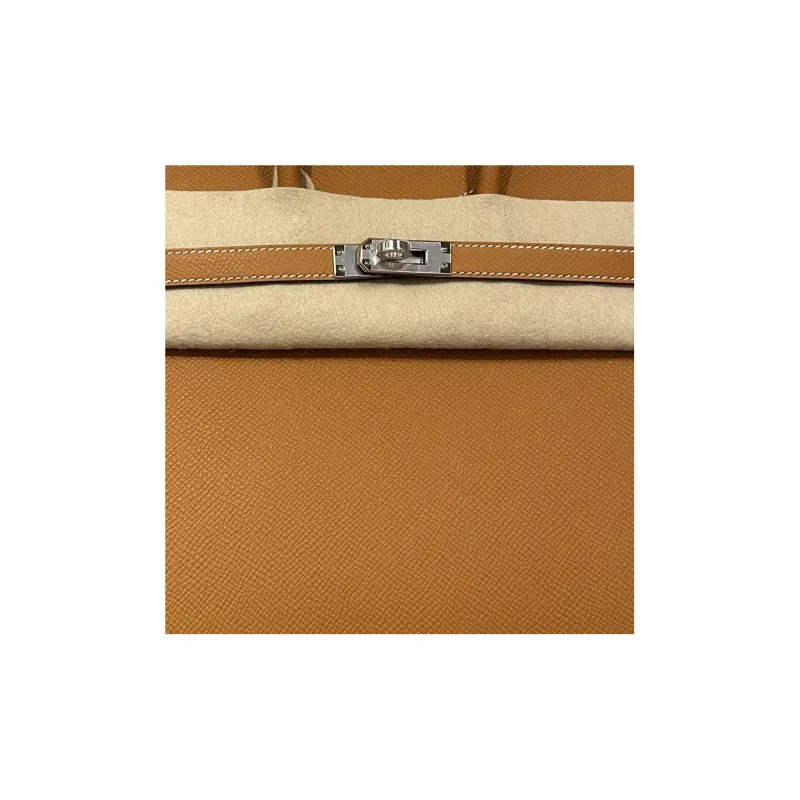 HERMES Birkin Epsom Leather Birkin Bag Handbags Women's Gold Brown-4