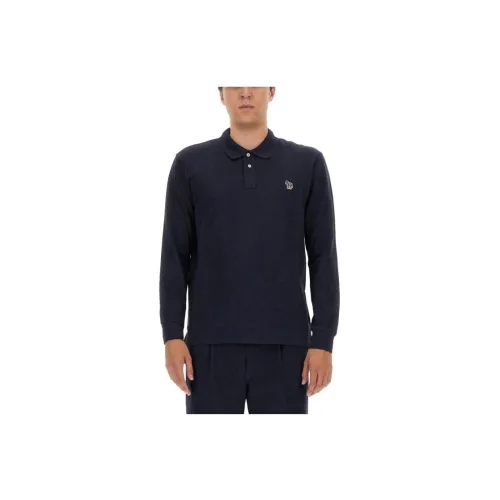 Paul Smith Zebra Logo Long Sleeved Polo Shirt