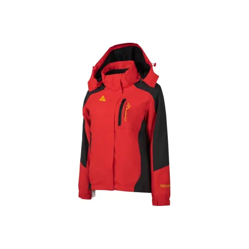 PEAK Windbreaker Jackets Women's Large Red