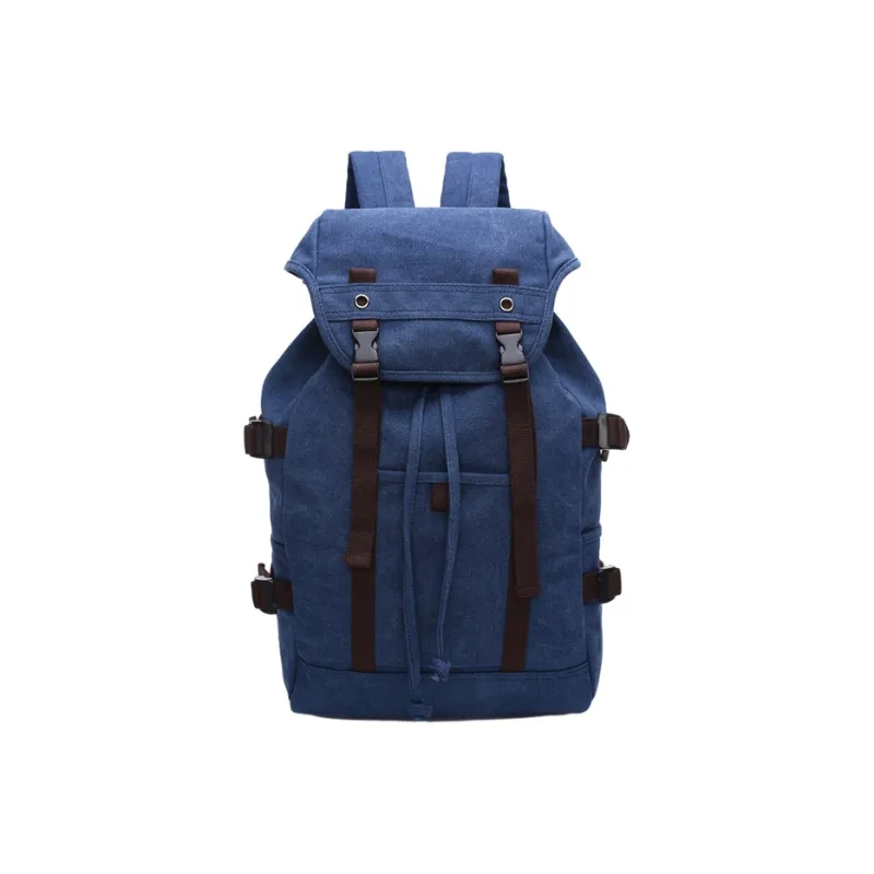 Slazenger Canvas Laptop Backpack Regular Unisex Black/Khaki/Dark Blue/Coffee-8
