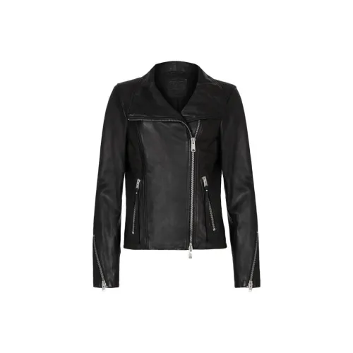 ALLSAINTS Leather Jackets Women's Black