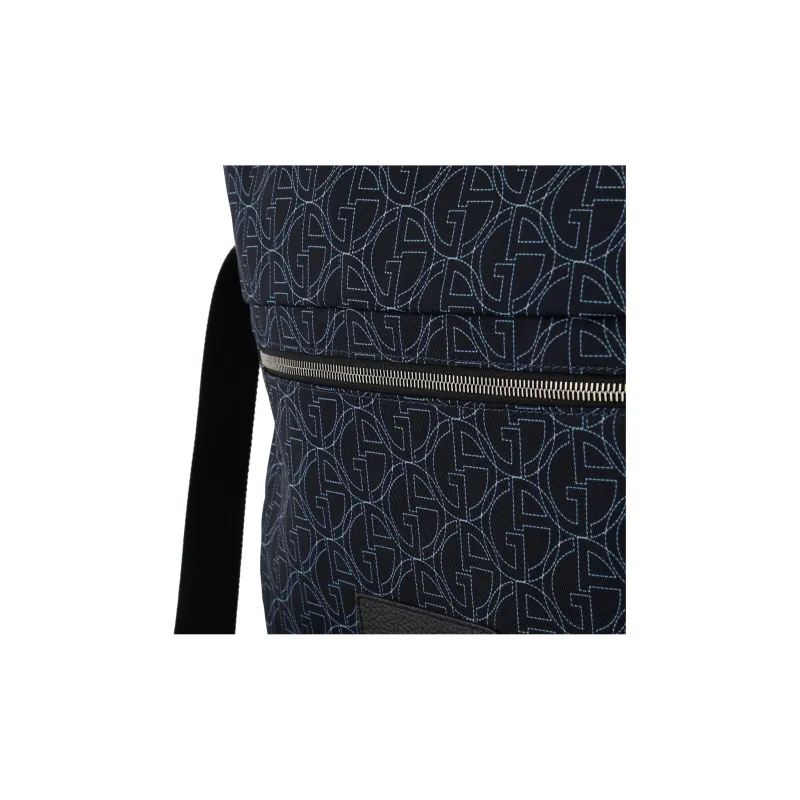 GIORGIO ARMANI Polyester Crossbody Bag Medium Size Men's Navy Blue-4