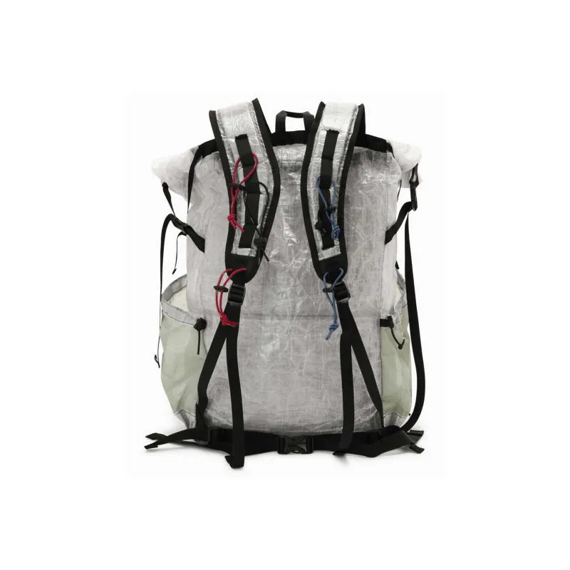 And Wander Polyester Backpack Regular Unisex Gray White/Green-4