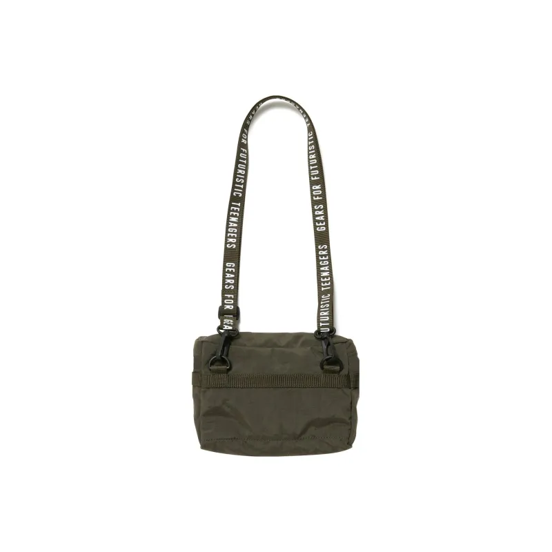HUMAN MADE Nylon Shoulder Bag, Crossbody Bag Regular Unisex Olive Green-1