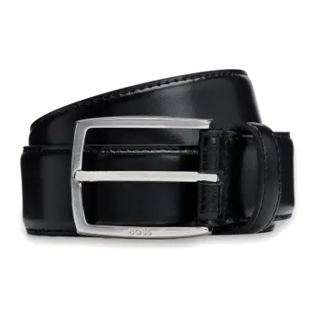 HUGO BOSS Stitch Detailed Polished Belt