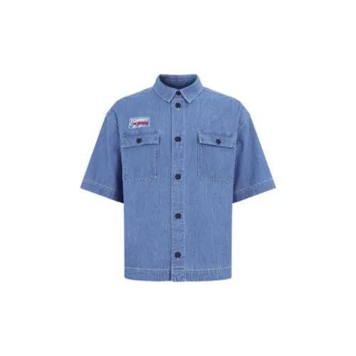 Tommy Hilfiger Shirts Unisex Denim Blue 1AA