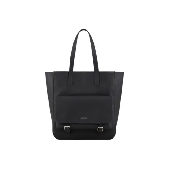 GIORGIO ARMANI Cow Leather Tote Bag Shopping Bag Handbag Men's Black