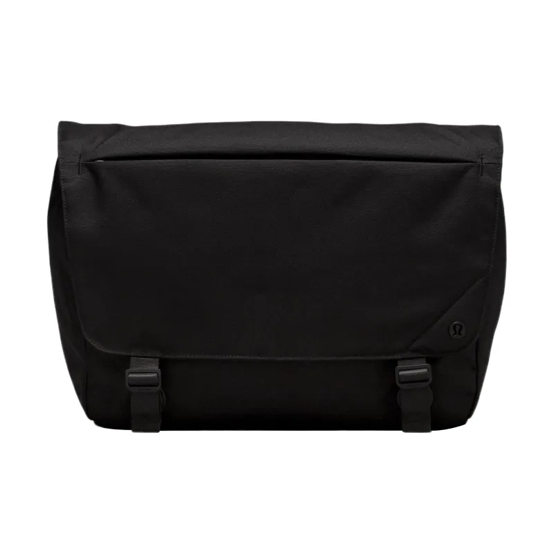 Lululemon Water-Resistant Fabric Messenger Bag Shoulder Bag Men's Black-0