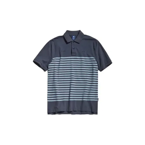 G-STAR RAW Polo Shirts Men Gray Blue