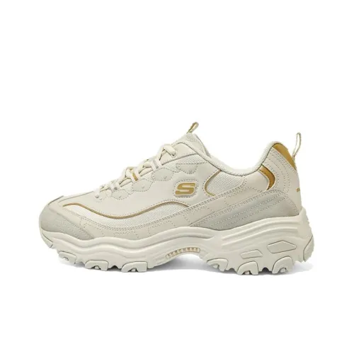 Skechers D'lites 1.0 Marathon Running Shoes 'Beige Gold'