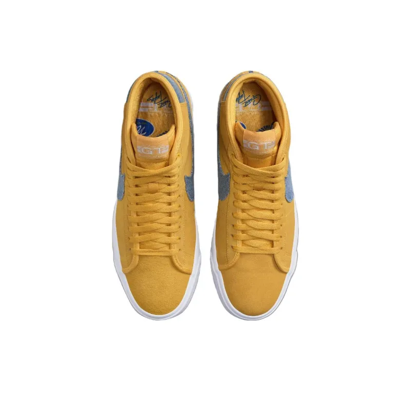 Nike Sb Zoom Blazer Mid Pro Gt Grant Taylor University Gold Denim-3