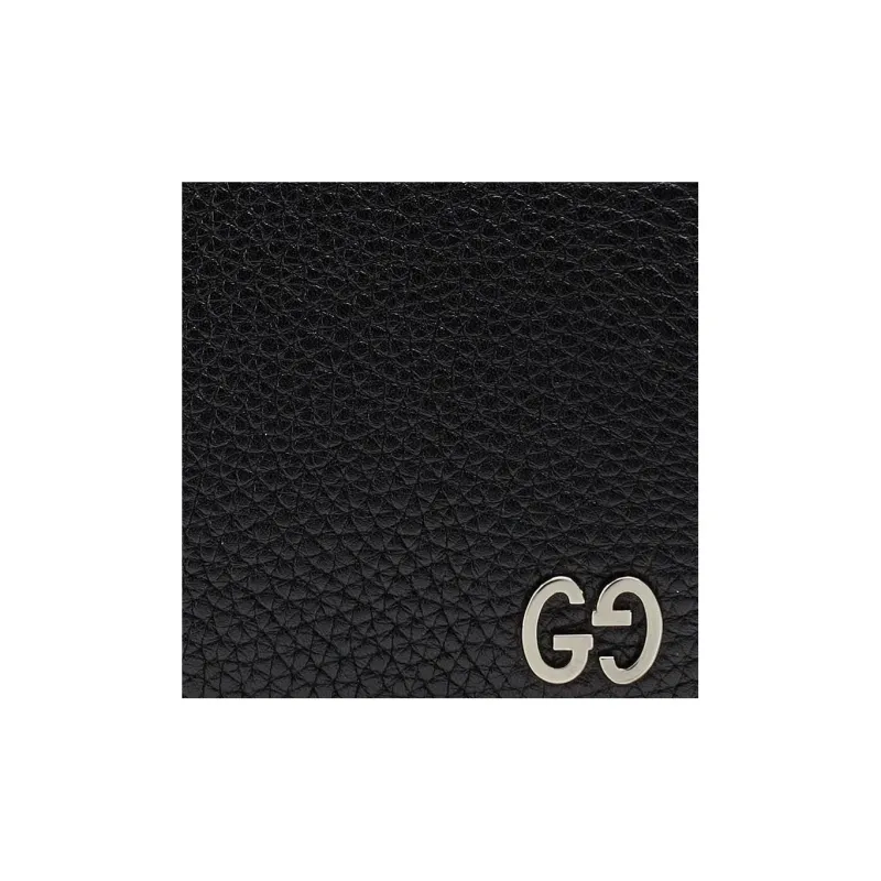 GUCCI Leather Coin Purses Wallets Regular Men's Black-3