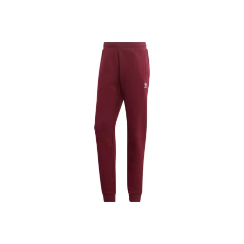 Adidas Originals Trefoil Knitted Sweatpants Men Maroon