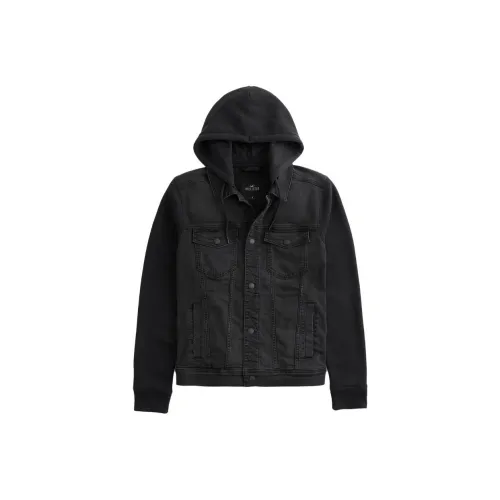 Hollister Jackets Men Black