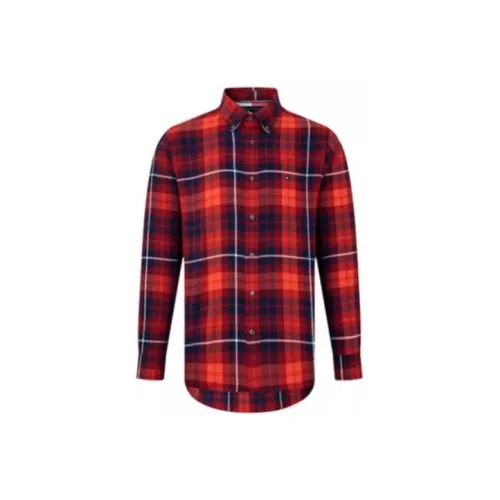 Tommy Hilfiger Shirts Men Red Plaid 0QJ