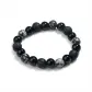 Floating Flower Obsidian Beaded Bracelets