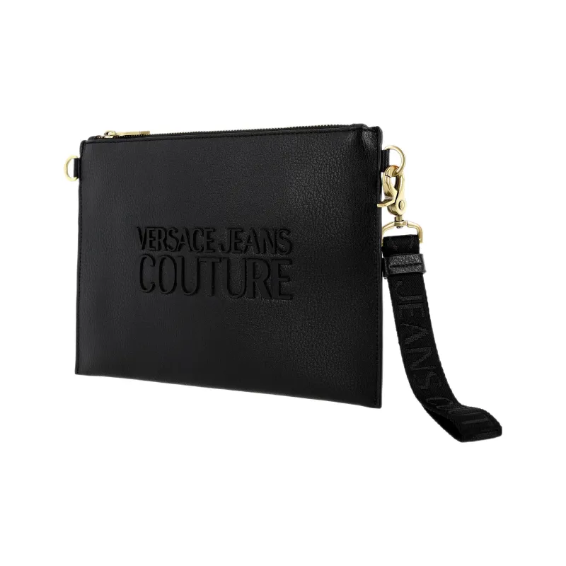VERSACE JEANS COUTURE Polyurethane Clutch Regular Men's Black-1