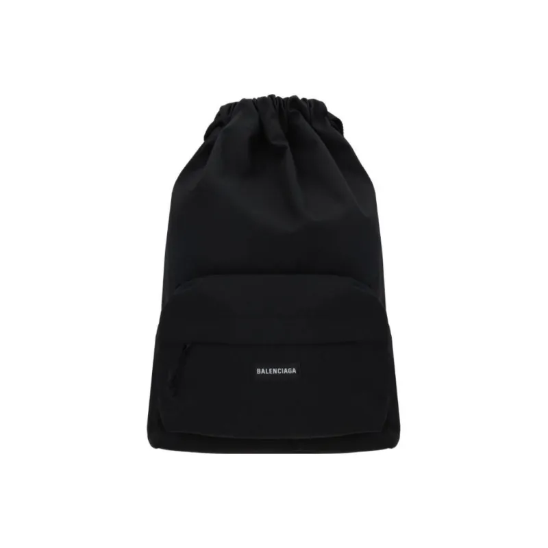 Balenciaga Recycled Nylon Backpack Regular Men's Black-0