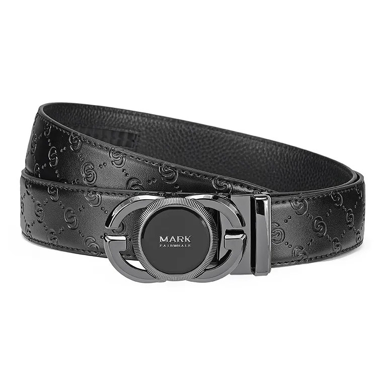 FAIRWHALE Cow Leather Belts Men's Width 3.5CM-0