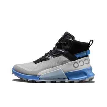 Ecco Step 2.1 Series High Top Casual Shoes Men's Gray Black Blue
