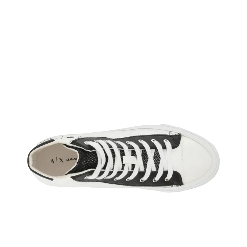 ARMANI EXCHANGE A|X High-Top Skateboard Shoes Men's White-3
