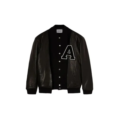 AMBUSH Panelled Varsity Leather Jacket