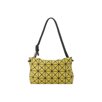 ISSEY MIYAKE LOOP MATTE Polyvinyl Chloride Resin Square Bag Portable Crossbody Bag Shoulder Bag Women's Yellow