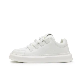 X ZONE Slip Resistant, Abrasion Resistant, Lightweight Low Top Skateboard Shoes Men's White