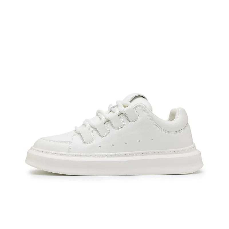 X ZONE Slip Resistant, Abrasion Resistant, Lightweight Low Top Skateboard Shoes Men's White-0