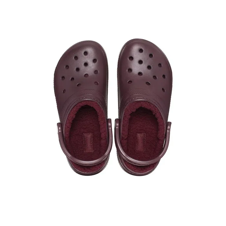 Crocs Classic Lined Clogs 'Dark Cherry'-3