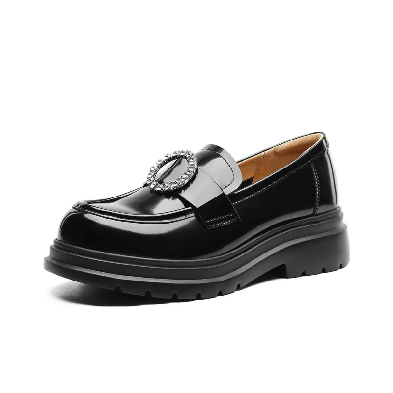 BOSSSUNWEN Loafers Women's Low Top Black-6