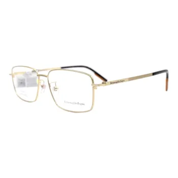 Zegna Alloy Rectangular Eyeglass Frames Men's
