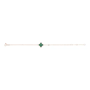 LOUIS VUITTON Color Blossom Bb Star Bracelet Pink Gold Malachite And Diamond