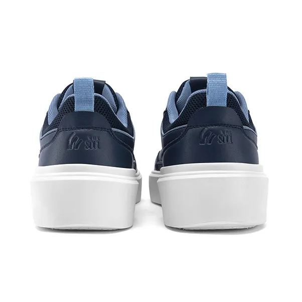 WALKSOUL Skateboard Shoes Men Low Top Apricot/Dark Blue/Black-11