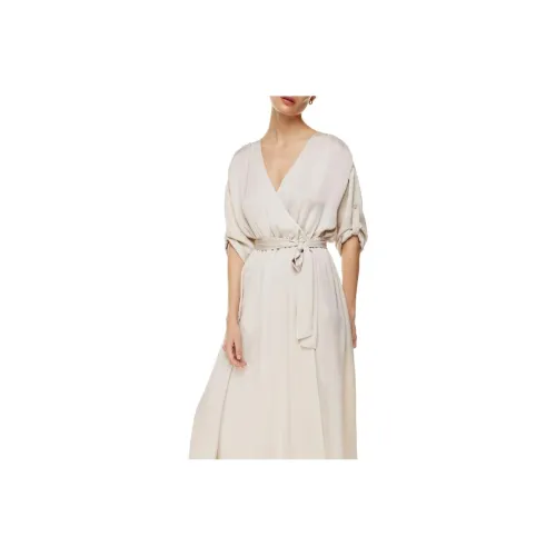 ARITZIA Long-Sleeved Dresses Women's Apricot/Matte Pearl