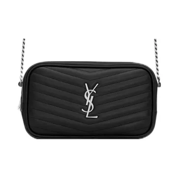 SAINT LAURENT LOU Cow Leather Camera Bags Crossbody Bag Shoulder Bag Women's Black