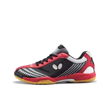 Butterfly LEZOLINE Anti-Slip Wear-Resistant Low-Top Training Shoes Unisex Black Red