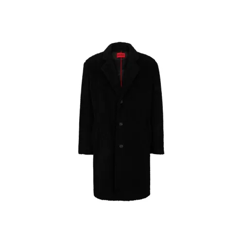 HUGO BOSS Coats Men Black