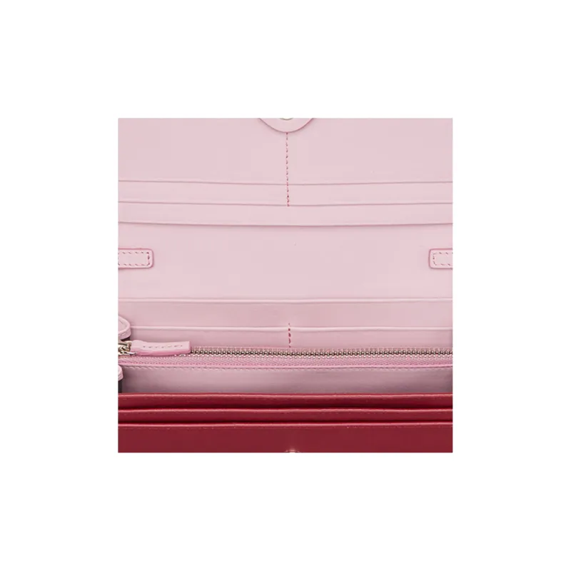 FENDI Calfskin Shoulder Bag Women's Red-3