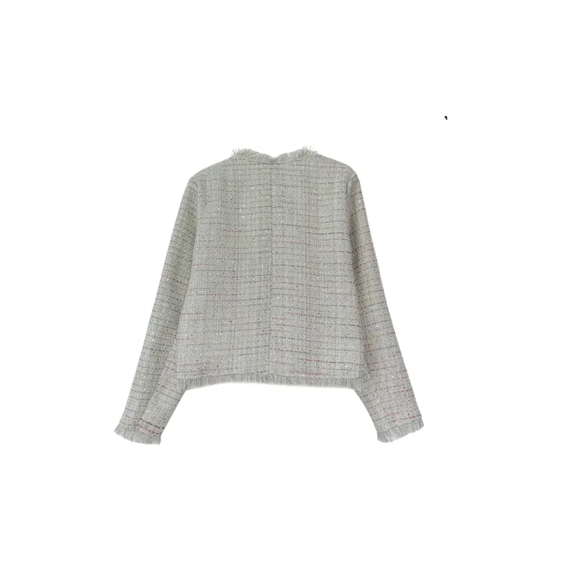 Icicofficial Cropped Coats Women's Beige Apricot-1