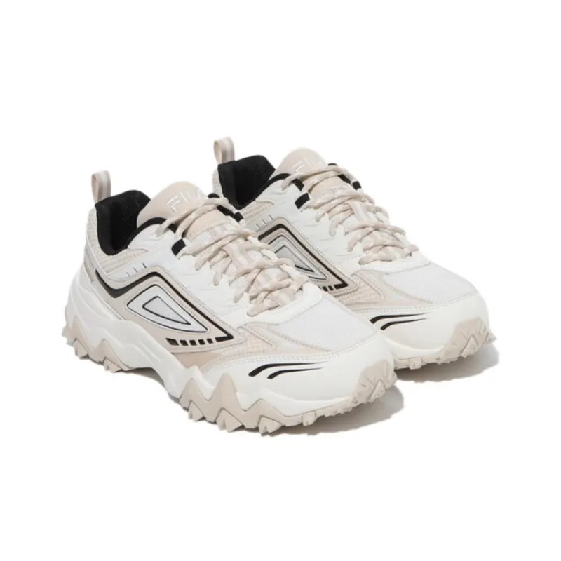 FILA Taurus V3 Anti Slip Wear Resistant Low Top Running Shoes Unisex Beige Korean Style-1