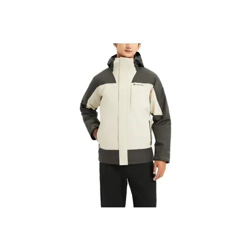 Columbia Windbreaker Jackets Men Off White