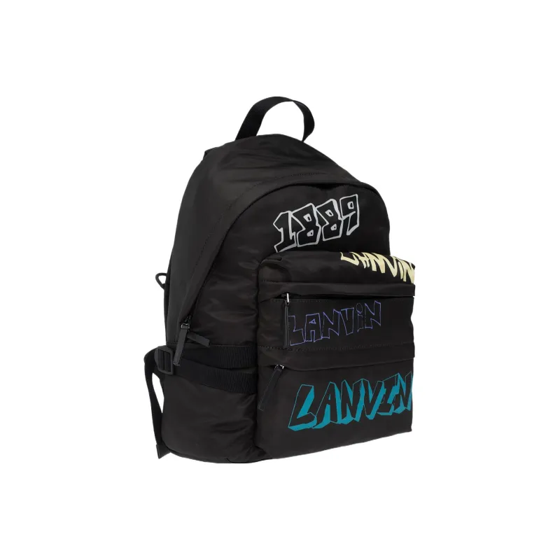 Lanvin Polyamide Backpack Men's Black-1