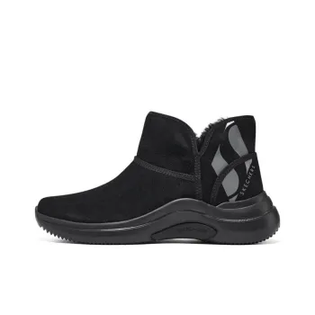 Skechers Warm Slip Resistant Short Snow Boots Women's Black