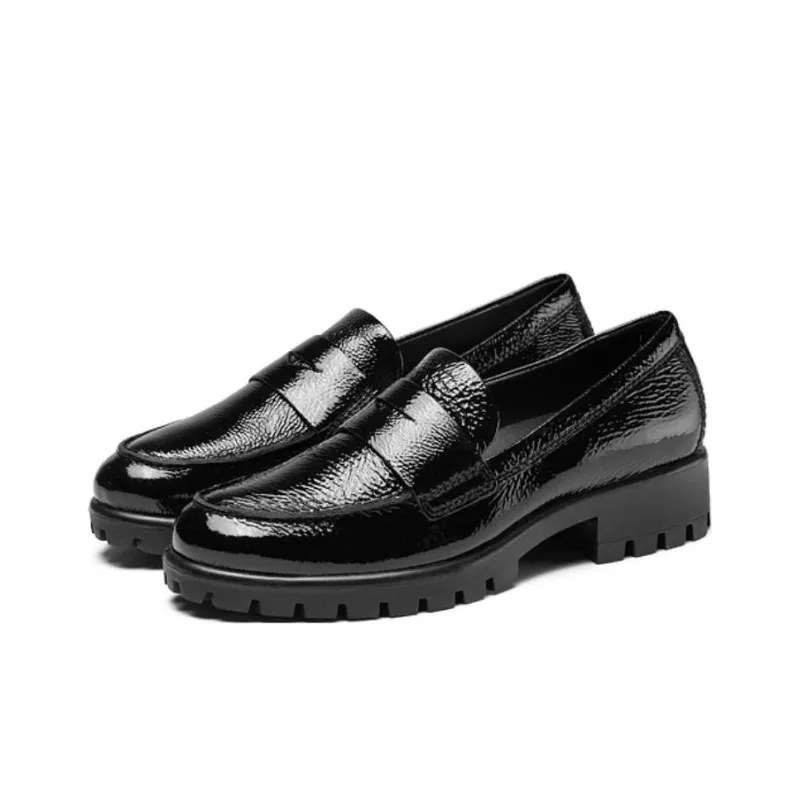 Ecco Modern Collection Loafers 4cm Women's Black-3