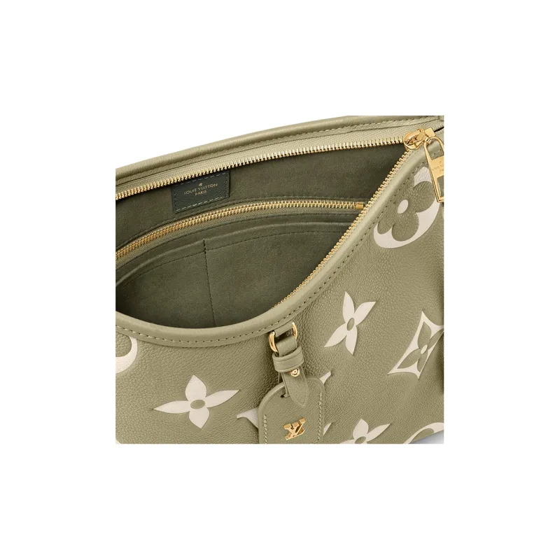 LOUIS VUITTON Carryall Grained Calfskin Shopping Bag, Combo Bag, Handbag, Shoulder Bag Women's Khaki Green-4